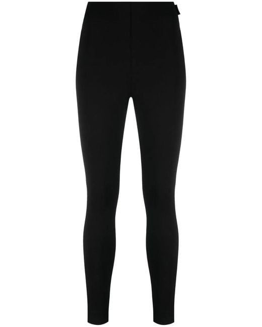 Moncler Black Nylon Leggings
