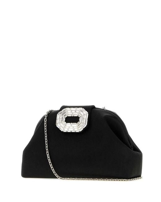AMINA MUADDI Black Camelia Bag