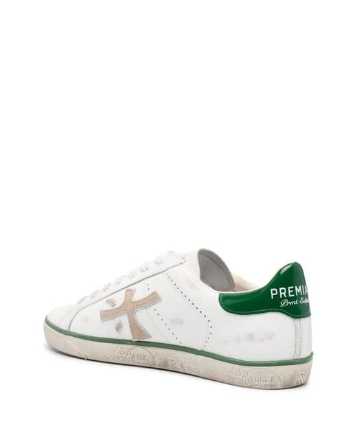 Premiata White Low Sole Sneaker for men