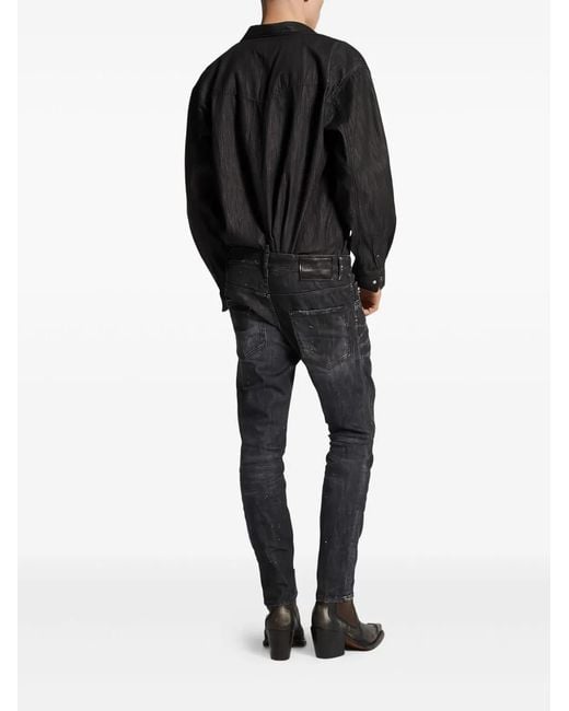 DSquared² Gray Cotton Trousers for men