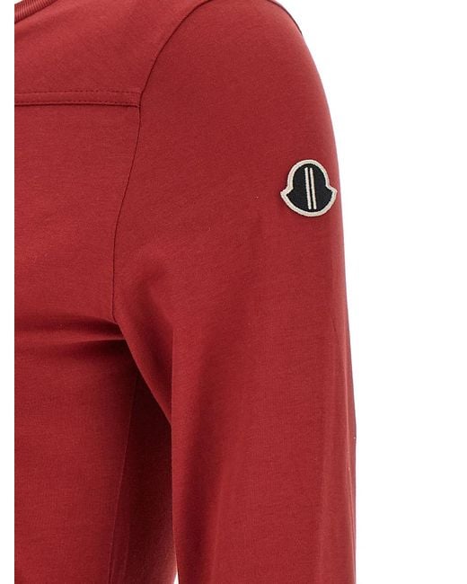 Rick Owens Red Moncler + 'Girder' T-Shirt