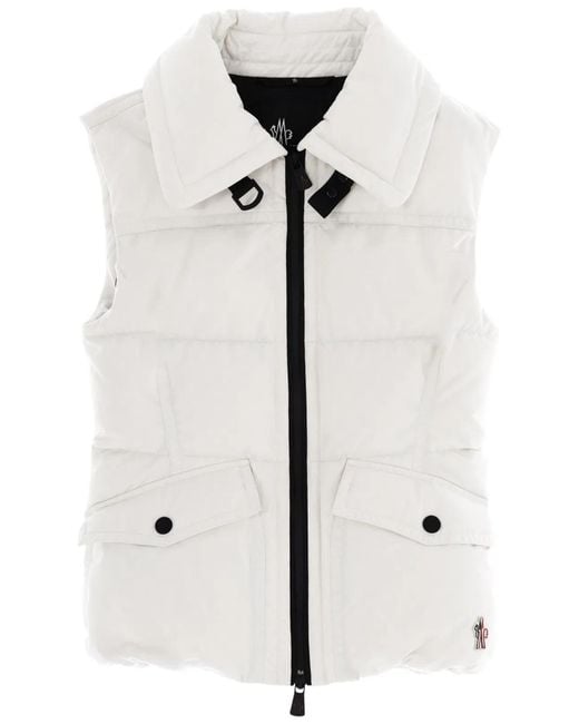 Moncler White "Hallaine" Vest
