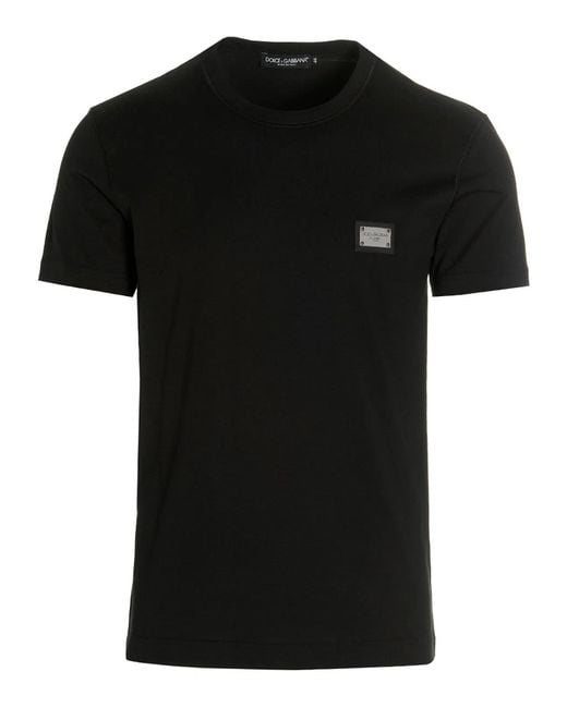 Dolce & Gabbana Black Dolce & Gabbana T-Shirt 'Dg Essential' for men