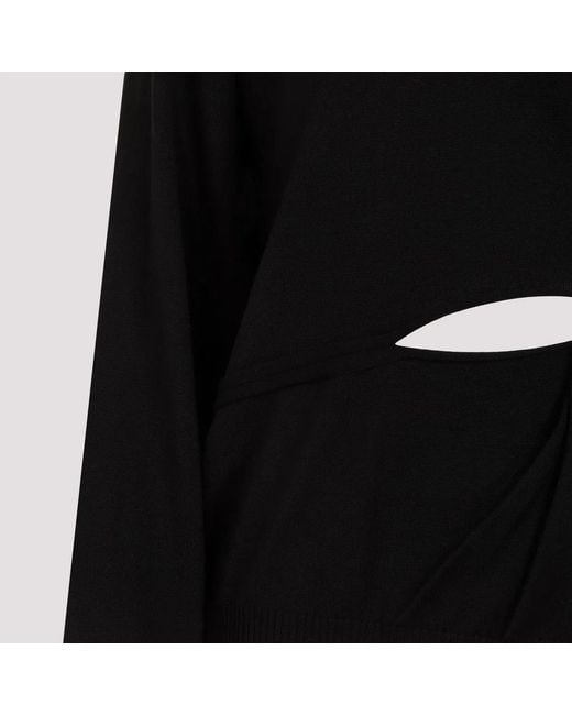 Max Mara Black Holiday Cutout Pullover