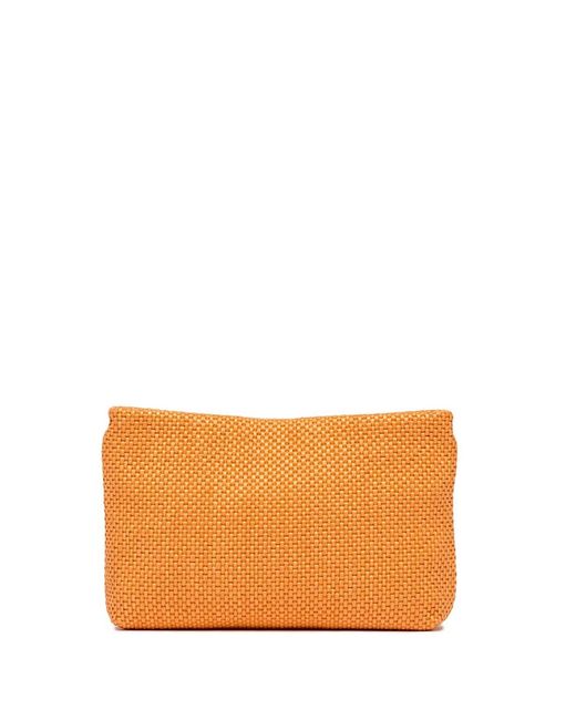 Gianni Chiarini Orange Brenda Clutch Bag With Resin Chain