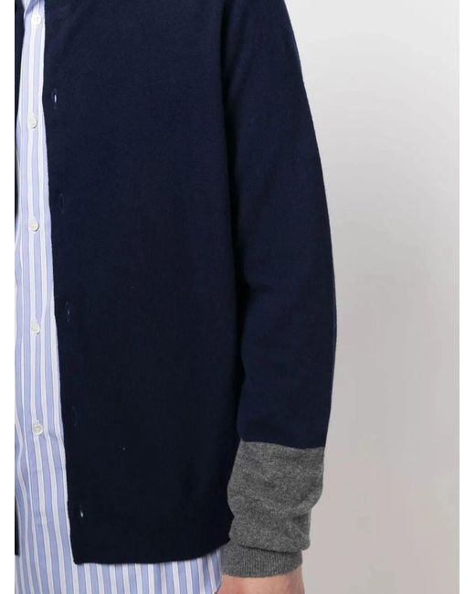 Comme des Garçons Blue Shirt Cardigan Knit for men