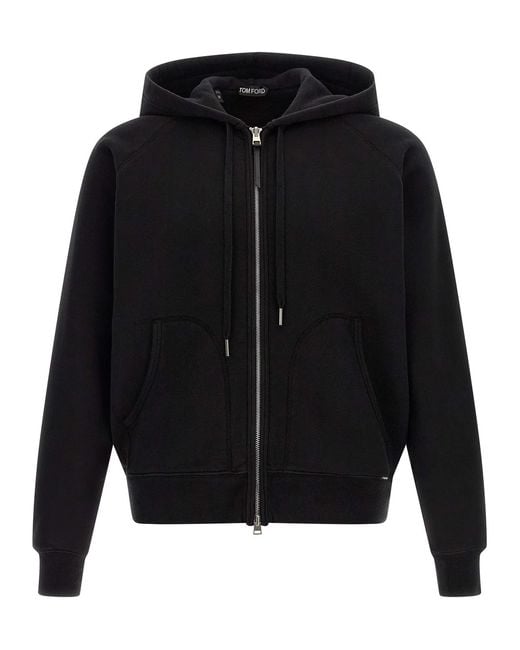 Tom Ford Black Regular Hoodie for men