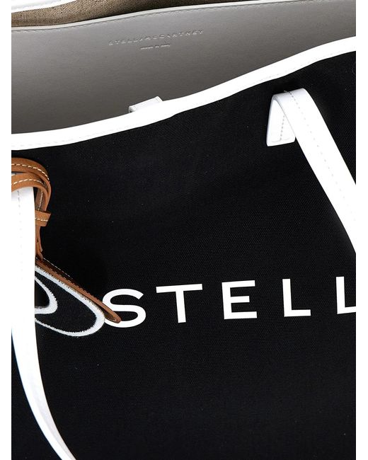 Stella McCartney Black 'Smc Bananatex' Large Shopping Bag