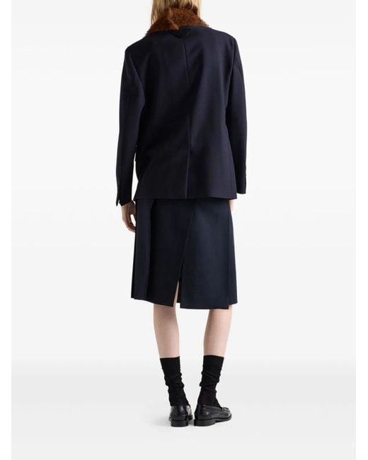 Prada Black Multi-Slit Skirt