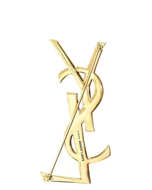Saint Laurent Metallic 'Opyum' Brooch