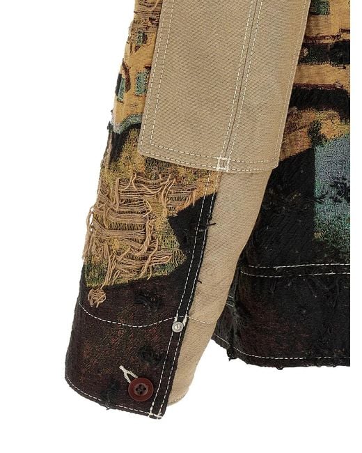 Junya Watanabe Multicolor Jacquard Square Jacket for men