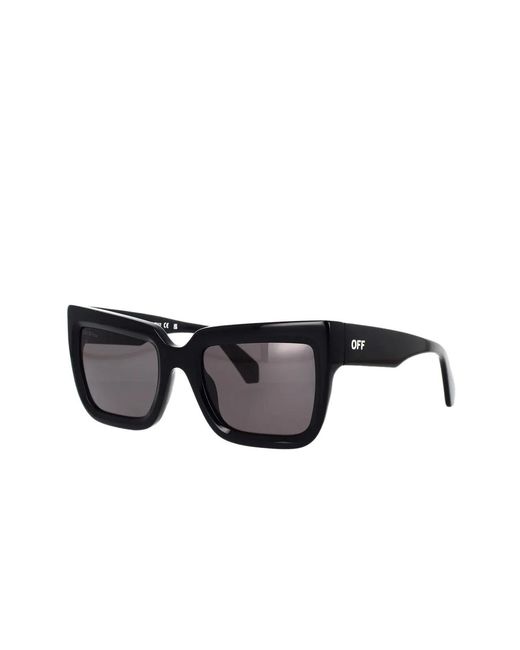 Off-White c/o Virgil Abloh Black Firenze Logo Sunglasses