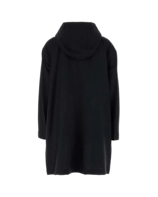 Prada Blue Mohair Blend Overcoat
