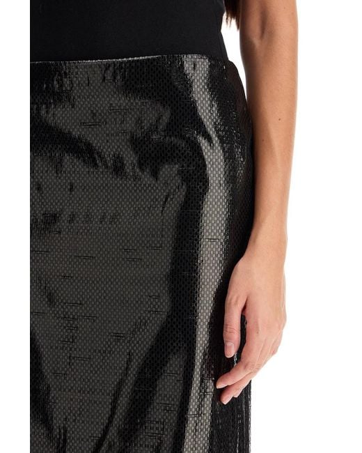 McQueen Black Canvas Skirt