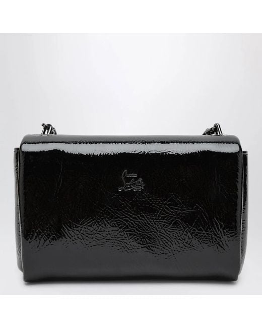 Christian Louboutin Black Loubi 54 Large Flap Shoulder Bag