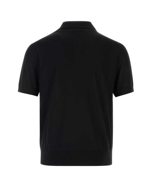 DSquared² Black D2 Upside Down Polo for men