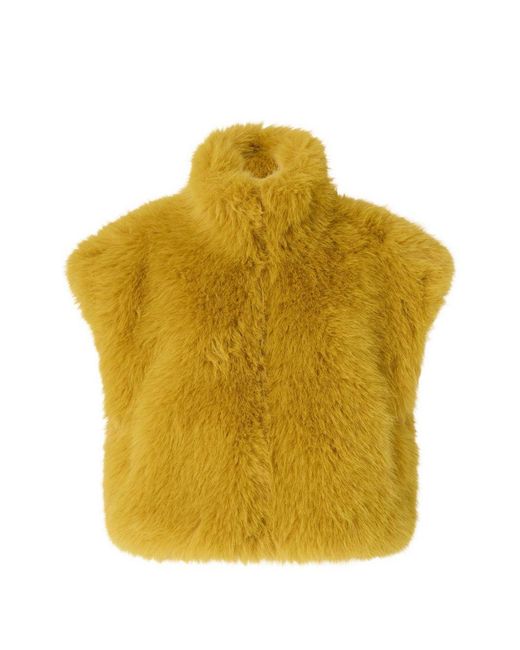 Pinko Yellow Polyester Jacket