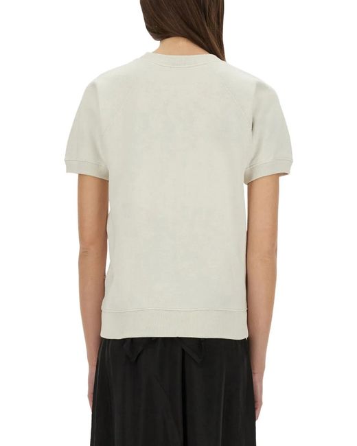 Maison Margiela Gray Short-Sleeved Sweatshirt