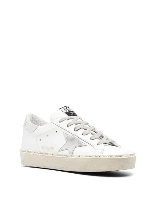 Golden Goose Deluxe Brand White Hi Star Leather Sneaker