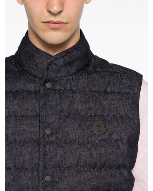 Moncler Blue Liorane Gilet for men