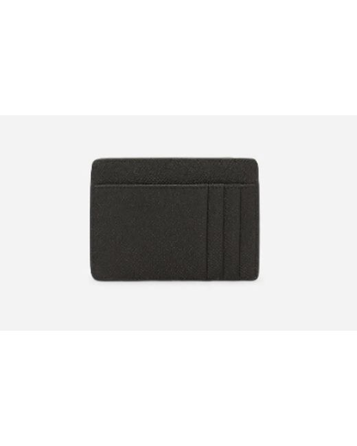 Dolce & Gabbana White Dolce & Gabbana Calfskin Card Holder for men