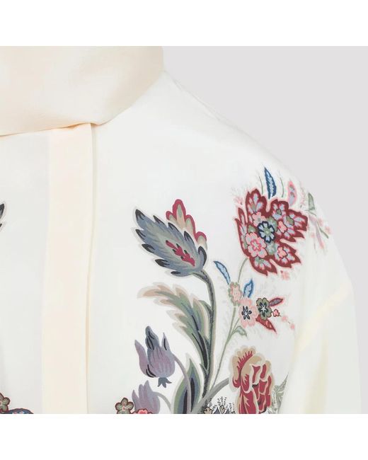 Etro Natural Silk Crepe Blouse