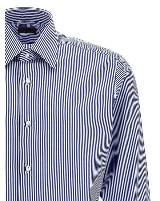 Barba Napoli Blue 'Journey' Shirt for men