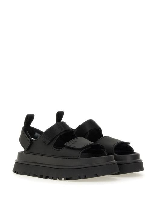 Ugg Black Sandal "Goldenglow"