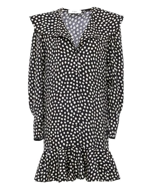 Chloé Black Polka Dot-Pattern Dress