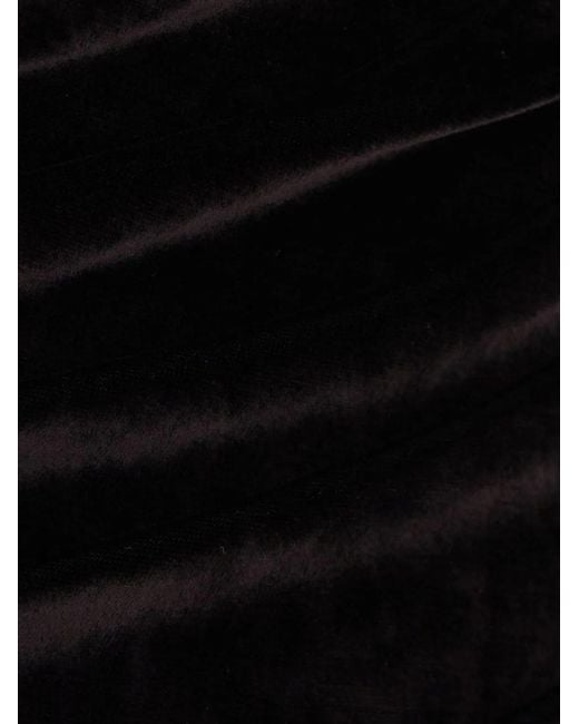 Balenciaga Black Velvet Long Dress