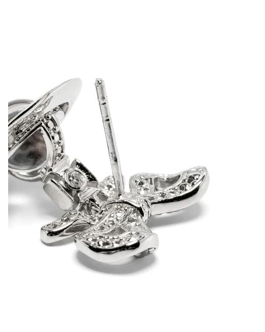 Vivienne Westwood White "Octavie" Earrings