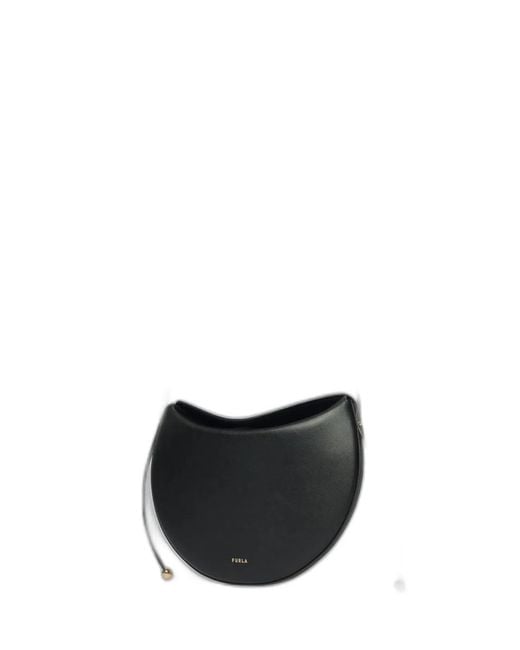 Furla Black Moonstone" Calf Leather Medium Shoulder Bag