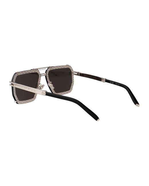 Philipp Plein Metallic Metal Sunglasses