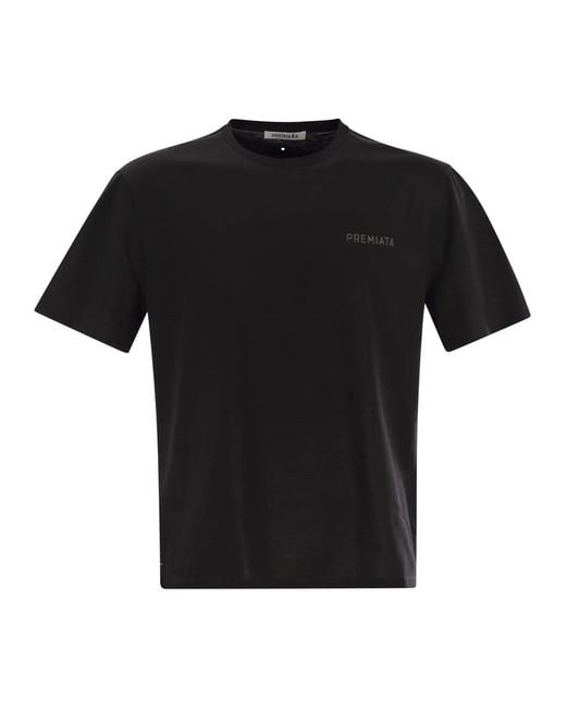 Premiata Black Cotton Jersey T-Shirt for men