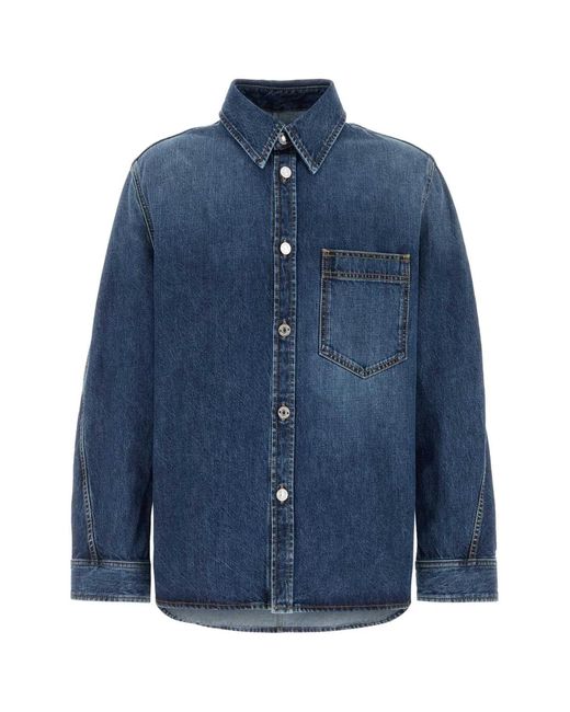 Givenchy Blue Overshirt for men