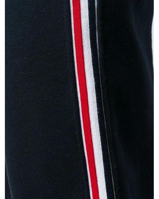Thom Browne Black Grosgrain-Trimmed Sweatpants for men