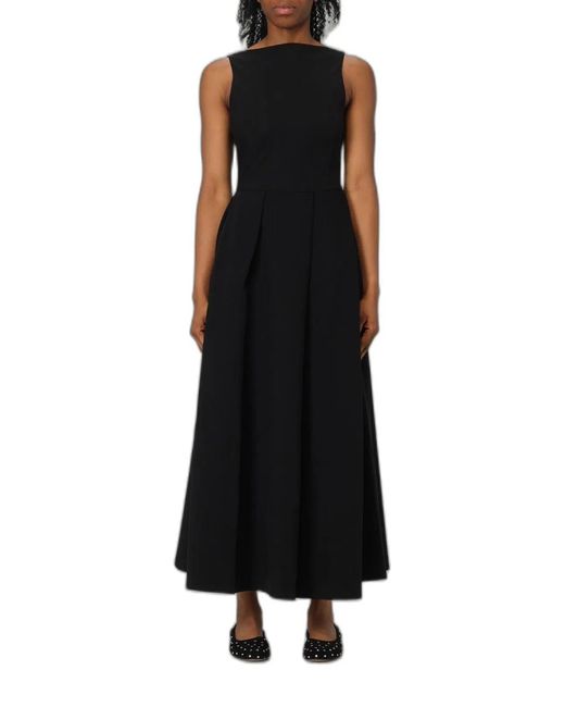 Emporio Armani Black Long Sleeveless Dress