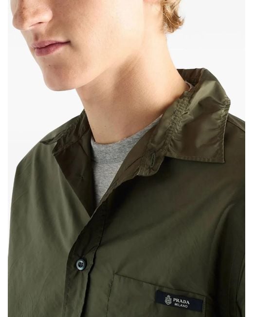 Prada Green Camicia Piuma for men