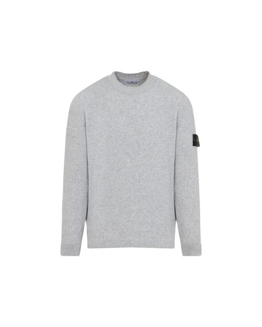 Stone Island Gray Wool Sweater for men