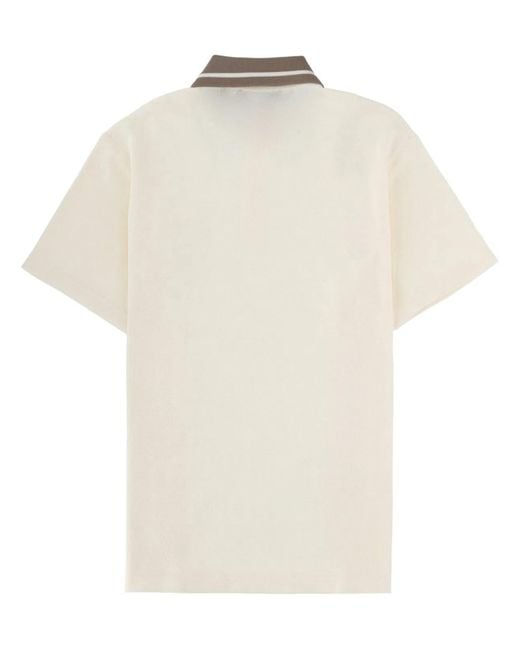 Versace Jeans Couture White Polo Con Patch Logo for men