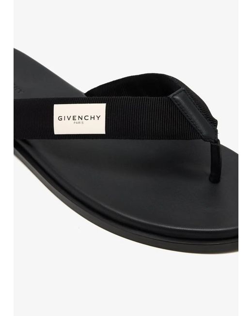 Givenchy White Padded Flip Flops for men