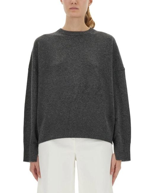 Loulou de Saison Gray Charcoal Cashmere Sweater