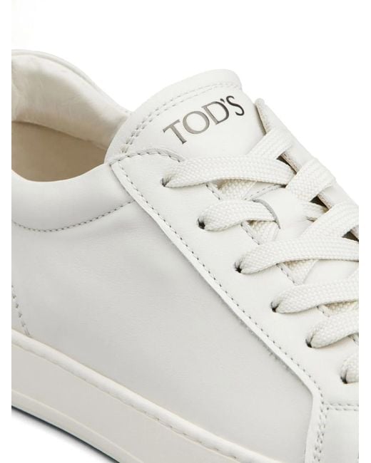 Tod's White Leather Sneakers for men