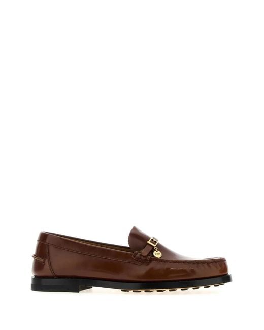 Tod's Brown Cuoio+Iniez. 34L Fibbietta Medaglia
