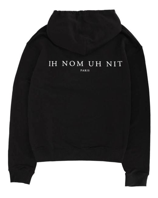 Ih Nom Uh Nit Black Sweatshirt With Print for men