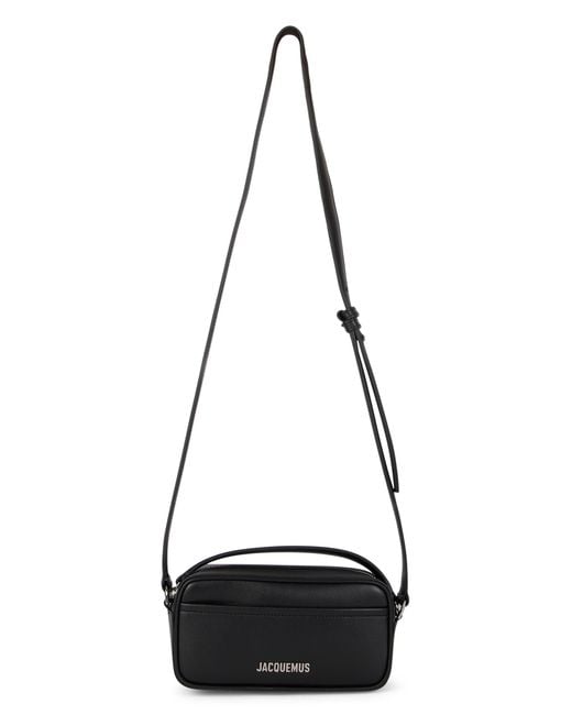 Jacquemus Black Shoulder Bag With Logo for men