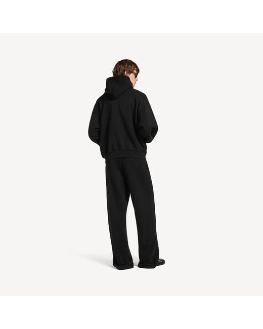 Balenciaga Black Messy Spray Baggy Sweatpants for men