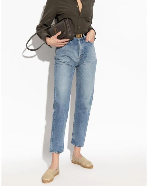 Saint Laurent Natural Cassandre Ysl Logo Espadrilles