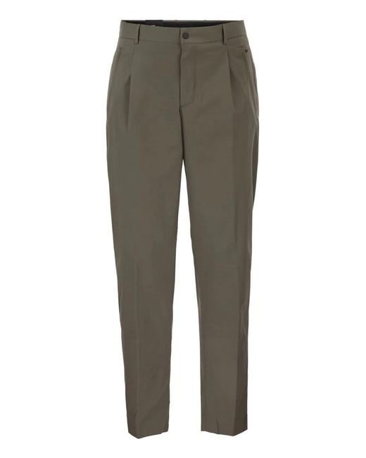 PT Torino Green Active Stretch Technical Cotton Trousers for men
