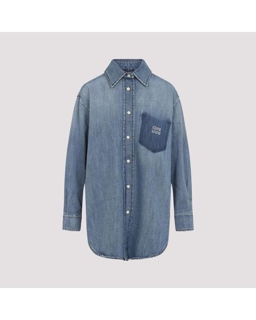 Miu Miu Blue Denim Shirt